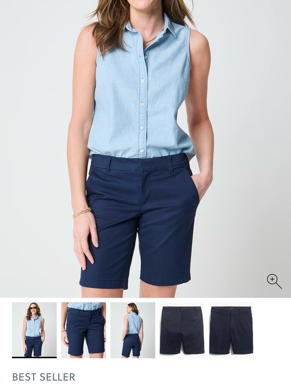 J. Crew 9” Women's Frankie Navy Shorts